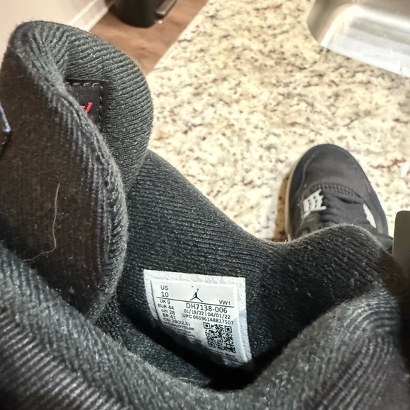 Air Jordan 4 Retro SE Black Canvas - Picture 5 of 5